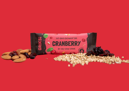 BIO Zaļo griķu cepumi bez pievienota cukura, 3 dažādu garšu MIX kaste - 21 gab