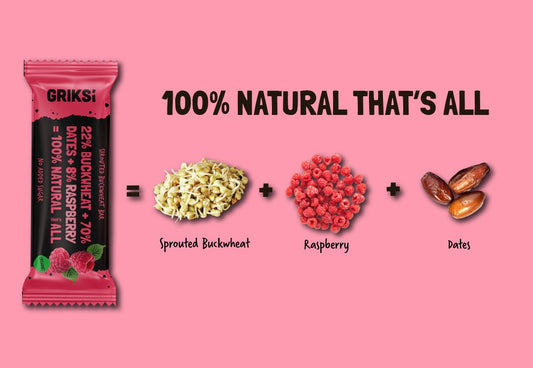 Raspberry Sprouted Buckwheat Bar