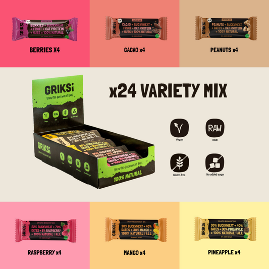 6 Flavors Variety 24 pcs Mix Box