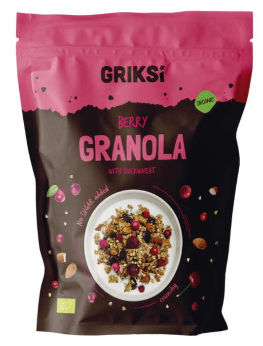 BIO Zaļo griķu granola ar OGĀM