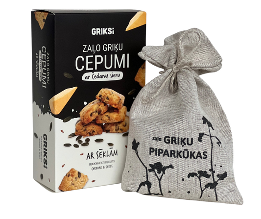 Ziemmasvētku dāvanu komplekts ar griķu cepumiem. Drīzumā būs pieejams!