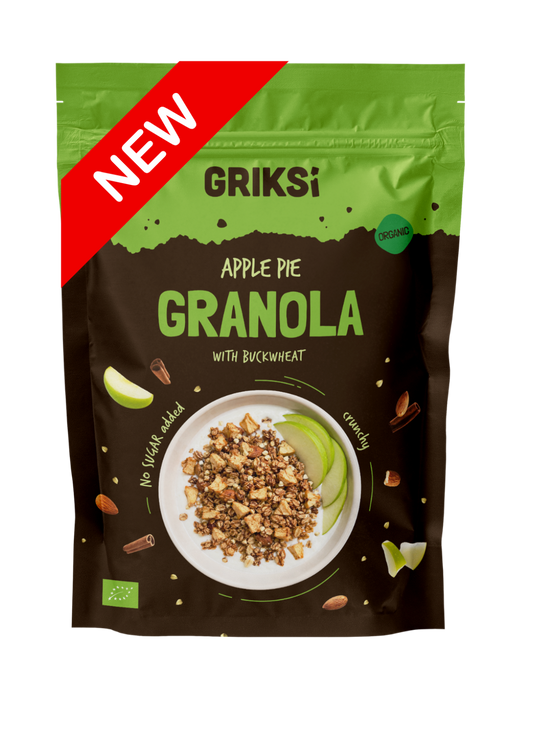 Apple Pie Granola with buckwheat, organic