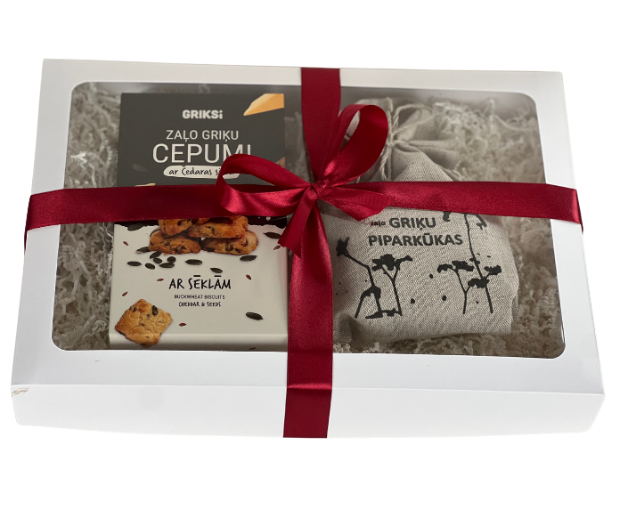 Ziemmasvētku dāvanu komplekts ar griķu cepumiem. Drīzumā būs pieejams!