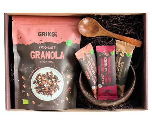 Saldā Ziemassvētku maģija ar šokolādes granolu