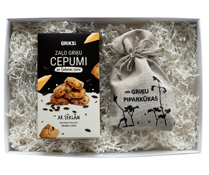 Ziemmasvētku dāvanu komplekts ar griķu cepumiem. Drīzumā būs pieejams!
