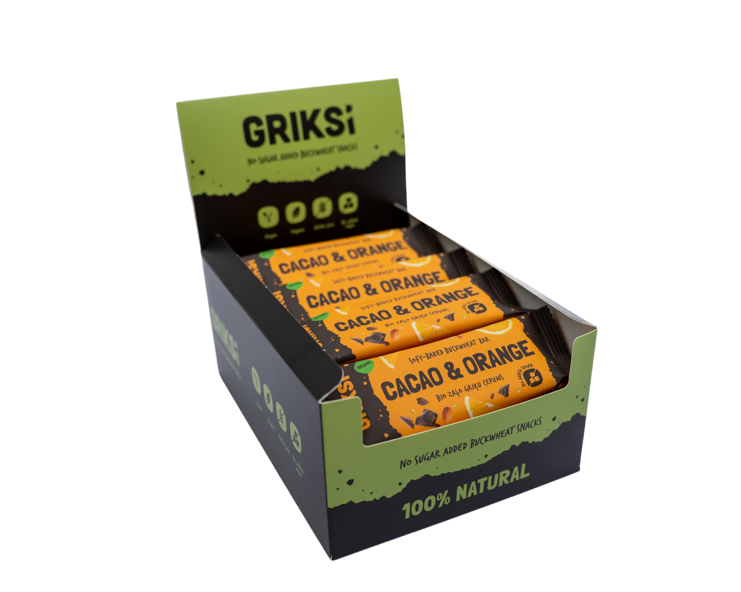 Zaļo griķu ceoums ar KAKAO un APELSĪNU